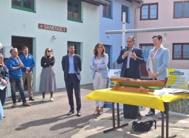 A Thonon pour un entretien avec Richard Baud avec Cyril Pellevat